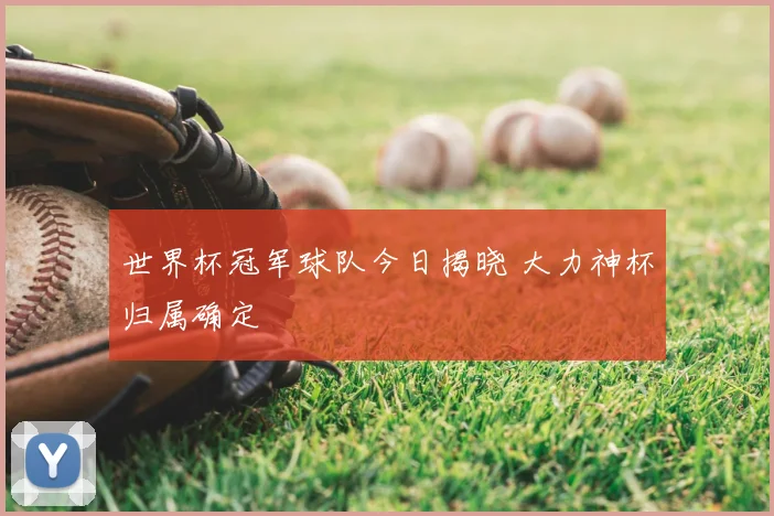 世界杯冠军球队今日揭晓 大力神杯归属确定